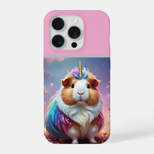 Prism Pigtail: The Radiant Unicorn Guinea Pig, iPhone 15 Pro Case