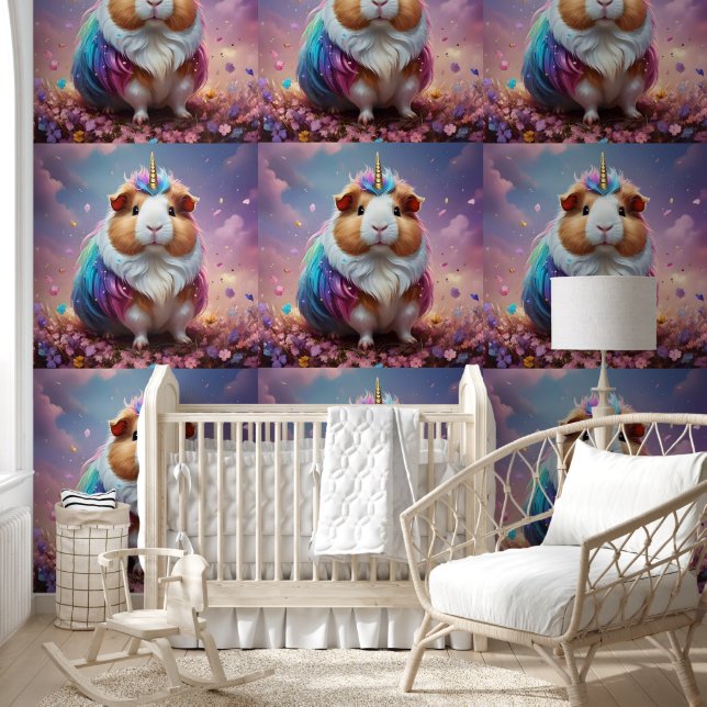 Prism Pigtail: The Radiant Unicorn Guinea Pig, Wallpaper (Kids)