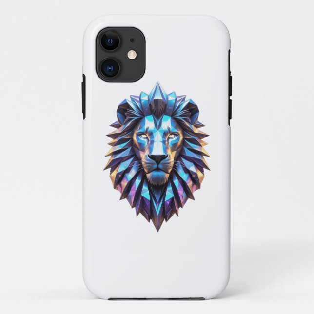 Prism Roar: Geometric Lion Tees Case-Mate iPhone Case (Back)