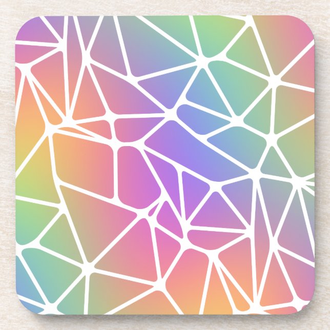 prism synapse net - rainbow web : coaster (Front)