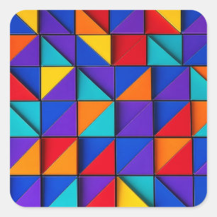 Prism Tile Square Sticker