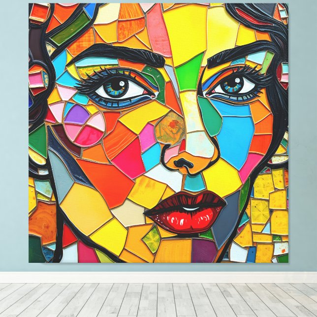 “Prismara” - Fragments of Her Flame Canvas Print (Insitu(Wood Floor))