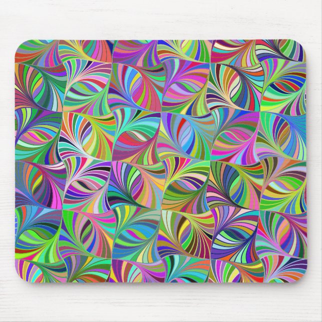 Prismatic Abstract Geometric Background Mouse Mat (Front)