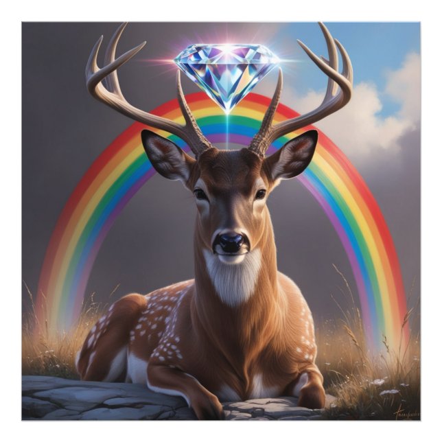 Prismatic Antlers Photo Print (Front)