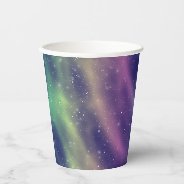 prismatic aurora : paper cups (Front)