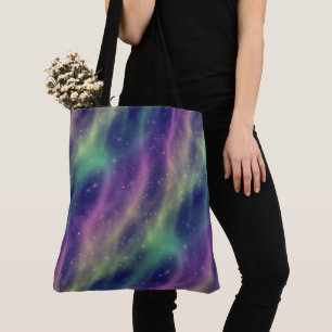 prismatic aurora : tote bag