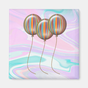 Prismatic balloons png magnet