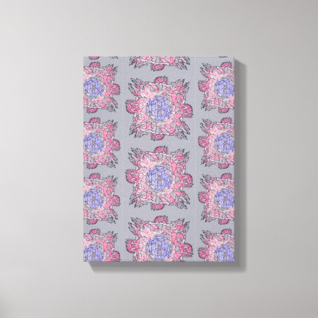 Prismatic Current: Abstract Flow Art Canvas Print (Front)