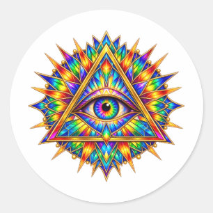 Prismatic Dawn Eye Sticker