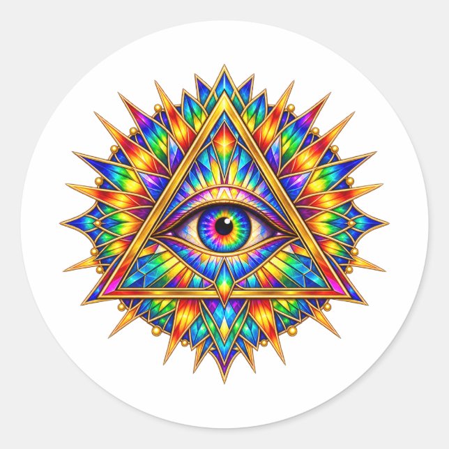 Prismatic Dawn Eye Sticker (Front)