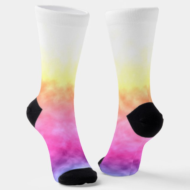 Prismatic Dawn Socks (Angled)