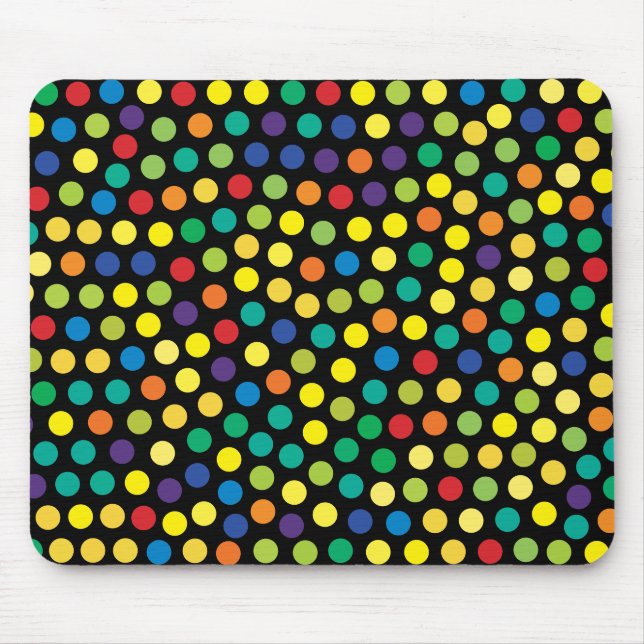 Prismatic Dots Background Mouse Mat (Front)