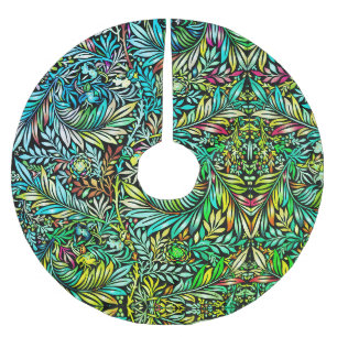 Prismatic Fern Green Brushed Polyester Tree Skirt