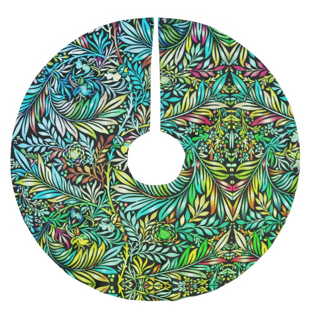 Prismatic Fern Green Brushed Polyester Tree Skirt (Front)