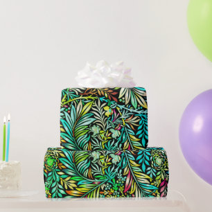 Prismatic Fern Green Wrapping Paper