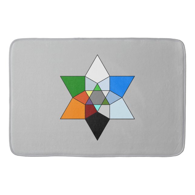 Prismatic Fractal Bath Mat (Front)