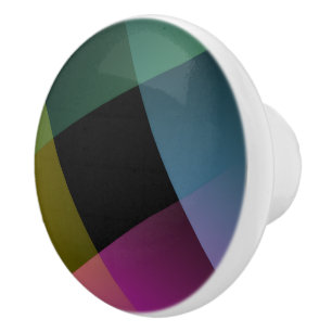 Prismatic Geometric Abstract Ceramic Knob