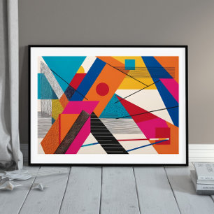 Prismatic Geometry Burst Poster