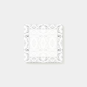 Prismatic Grey White Abstract Acrylic Art Post-it Notes
