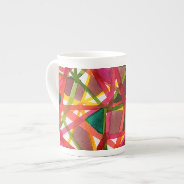 Prismatic II Bone China Mug (Front Left)