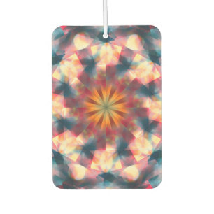 Prismatic Kaleidoscopic Psychedelic Mandala Car Air Freshener