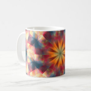 Prismatic Kaleidoscopic Psychedelic Mandala Coffee Mug