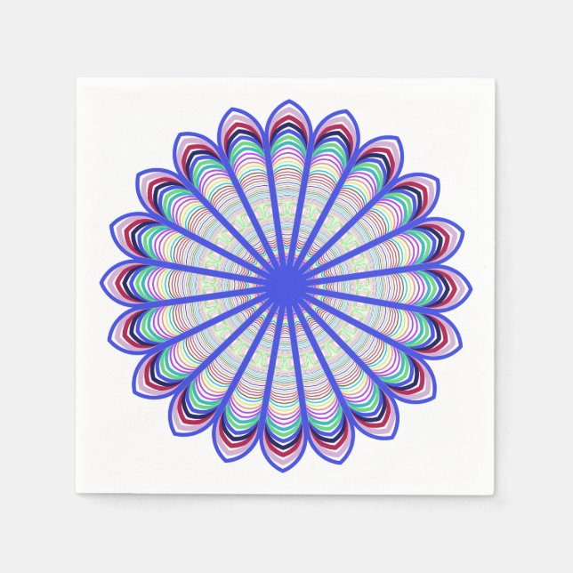 Prismatic Mandala Napkins (Front)