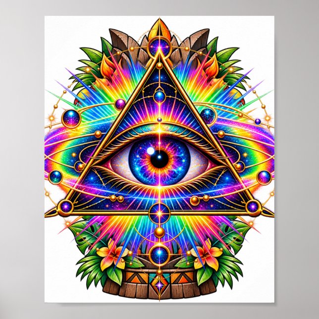 Prismatic Orbit Eye Poster (Front)