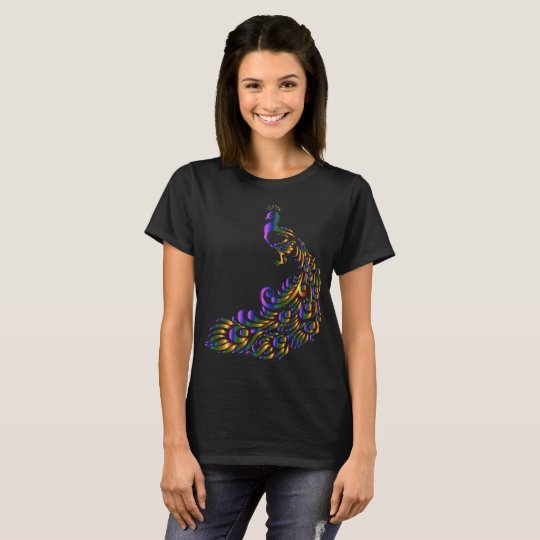Prismatic Peacock woman t-shirt