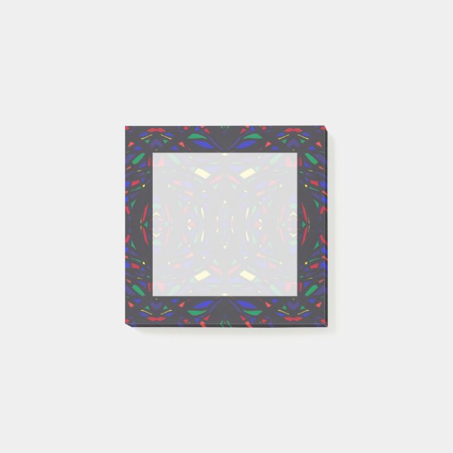 Prismatic Rainbow Abstract Acrylic Art Post-it Notes (Front)
