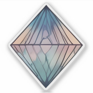 Prismatic Reflections: Abstract Geometric Diamond