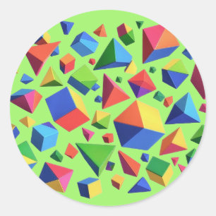 Prismatic Scatter Classic Round Sticker