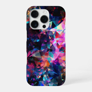 Prismatic Spectrum–Abstract Crystal Mosaic Design iPhone 16 Pro Case