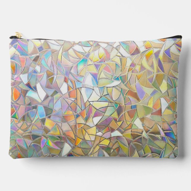 Prismatic Stained Glass Effect Accessory Pouch (Front)