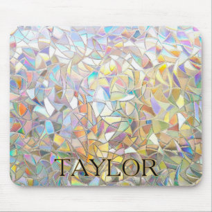 Prismatic Stained Glass Effect - Rainbow Prismatic Mouse Mat