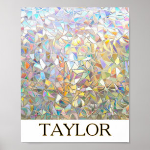 Prismatic Stained Glass Effect - Rainbow Prismatic Poster