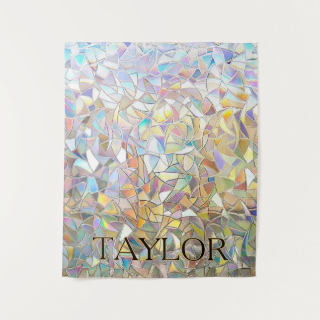 Prismatic Stained Glass Effect - Rainbow Prismatic Tapestry (Front)