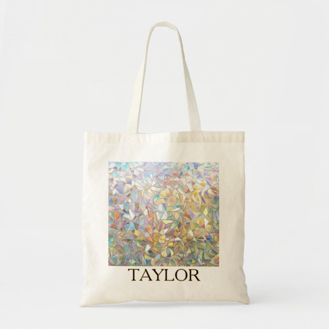 Prismatic Stained Glass Effect - Rainbow Prismatic Tote Bag (Front)