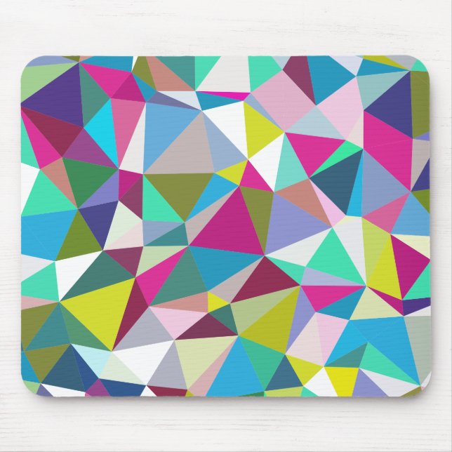 Prismatic Triangular Background Mouse Mat (Front)