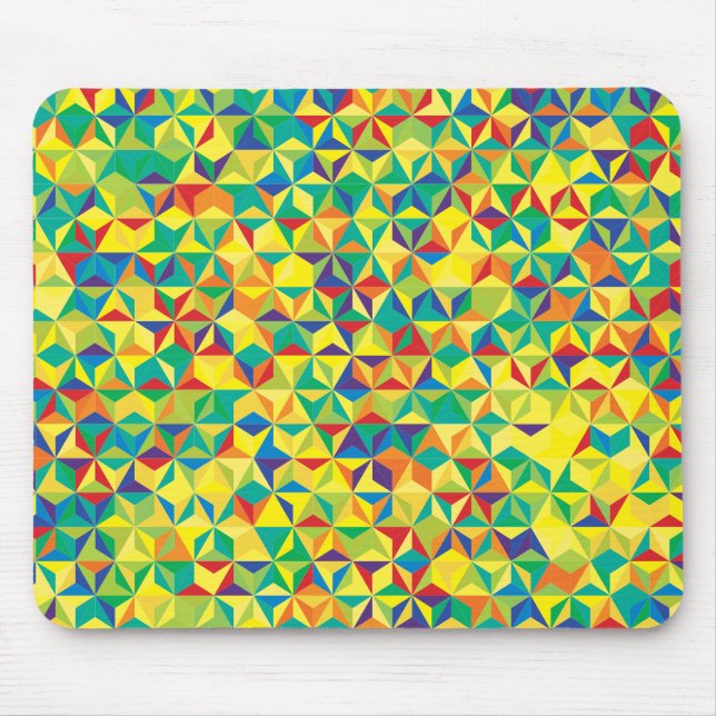 Prismatic Triangular Pattern Mouse Mat (Front)