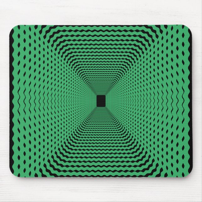 Prismatic Wave Border Perspective Mouse Mat (Front)