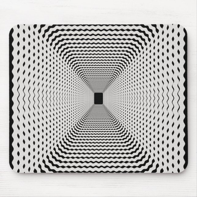 Prismatic Wave Border Perspective Mouse Mat (Front)