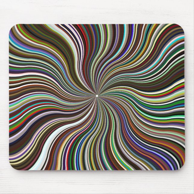Prismatic Waves Starburst Mouse Mat (Front)