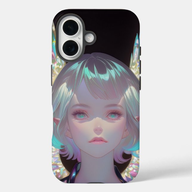 Prismatic Winged Fae in Midnight Glam Case-Mate iPhone Case (Back)