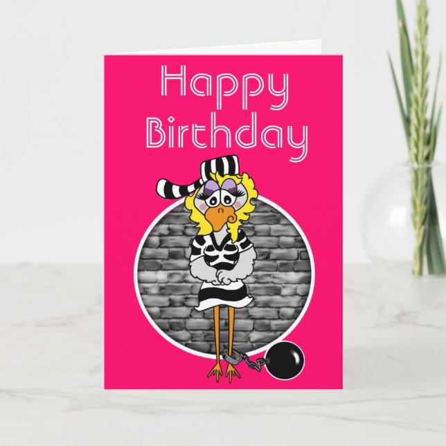 Prison Birthday Card (Front)