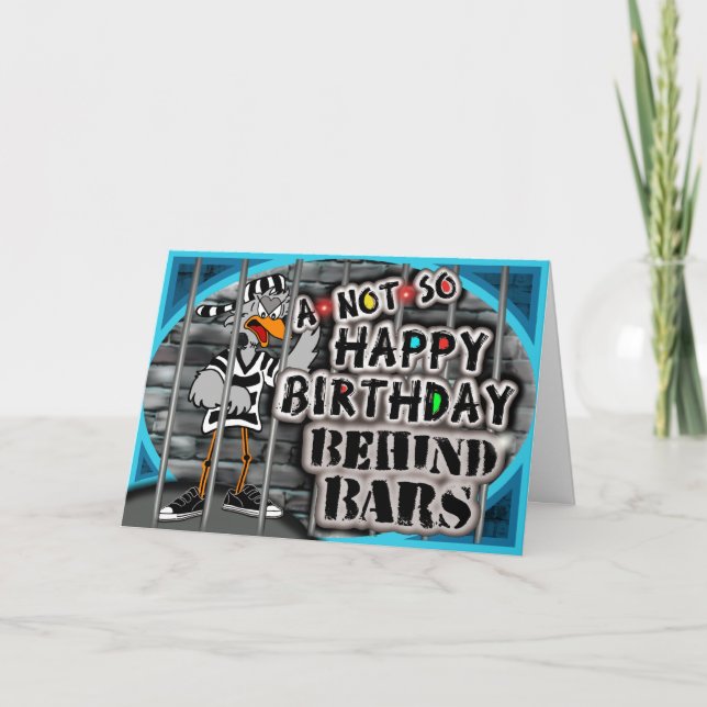 Prison Birthday Card (Front)