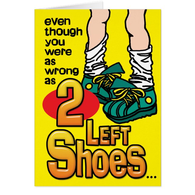 Prison Cards - 2 Left Shoes (Front)
