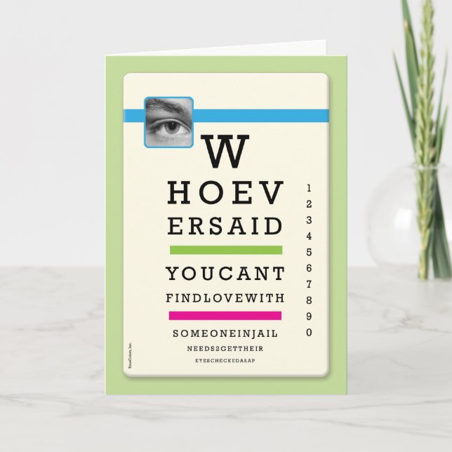 Prison Cards - Eyes Checked (Front)