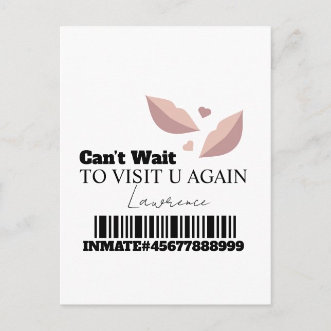 Prison Cards Long Distance Visit (Front)