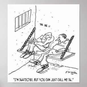 Prison Cartoon 3826 Poster